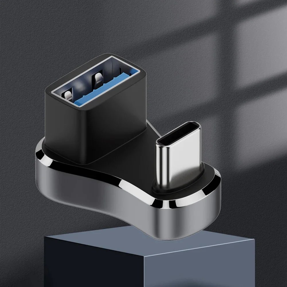 5/2/1PC 180 Degree Angle USB C Adapter USB-C Male to Female 20Gbps PD 140W Charging Converter Adapter for Steam Deck Accessories
