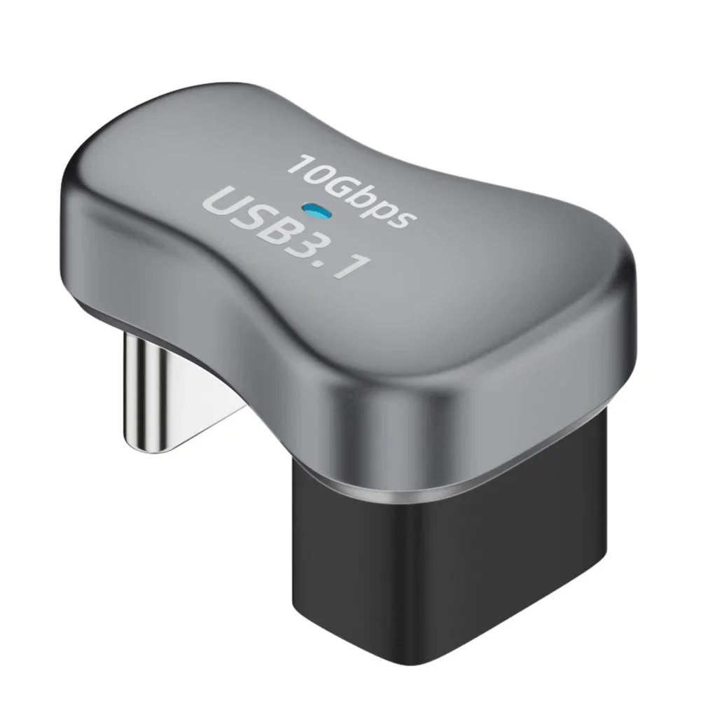 5/2/1PC 180 Degree Angle USB C Adapter USB-C Male to Female 20Gbps PD 140W Charging Converter Adapter for Steam Deck Accessories