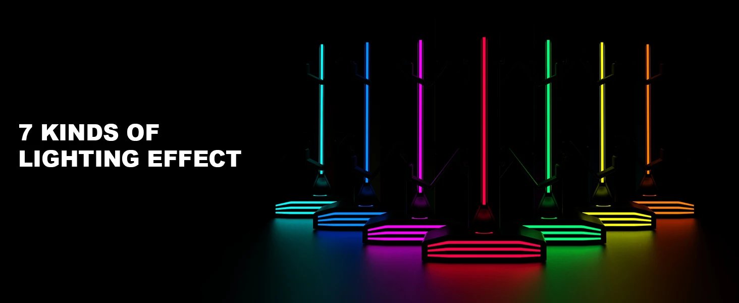 RGB Game Controller Holder Rack with 7 Light Modes, Headphone Stand 2 USB Charging and 1 Type-C for PS5/PS4/Xbox/Switch Pro