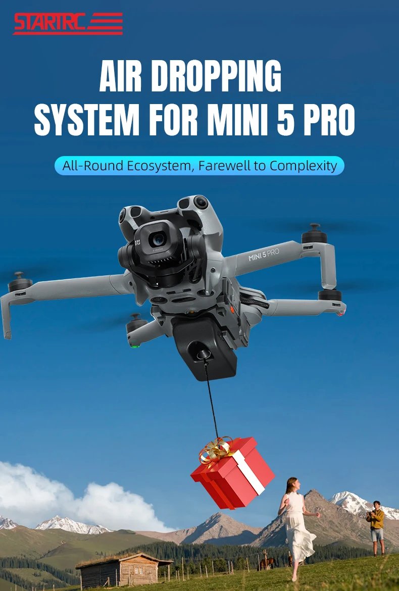 STARTRC Drone Airdrop System for DJI Mini 5 Pro Payload/Delivery/Transport Drop Release Device for DJI Mini 5Pro Accessories