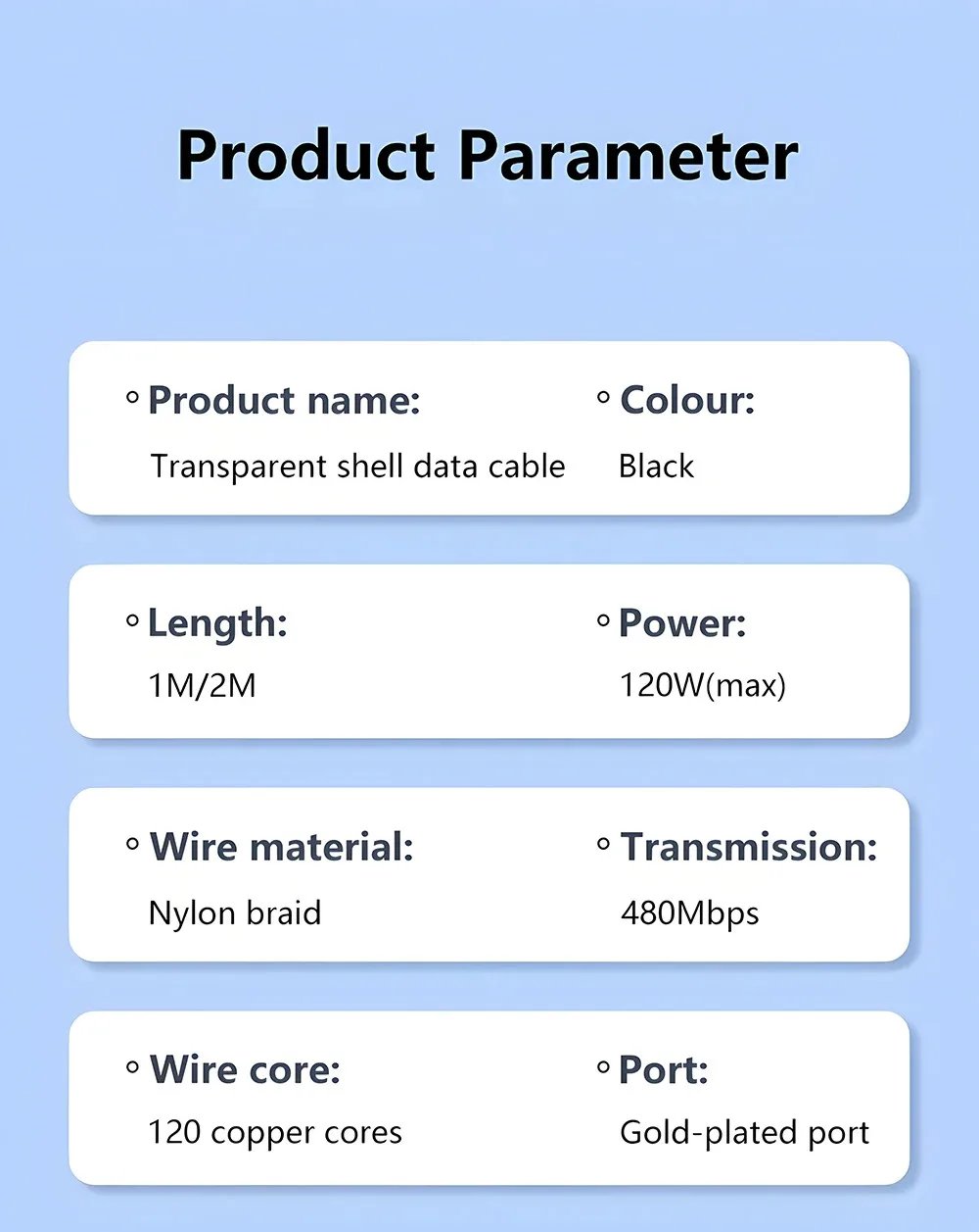 120W USBC Fast Charging Cable with LED Display Digital Data Cord for Samsung/Xiaomi , TypeC Power Meter Charger Accessories 120W USBC Fast Charging Cable with LED Display Digital Data Cord for Samsung/Xiaomi , TypeC Power Meter Charger Accessories