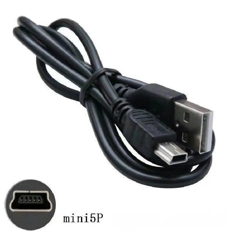 Mini USB 5Pin V3 Data Charging Cable 5P to USB T-Shaped Digital Camera Line USB Public to 5P Public Data Cable for MP3