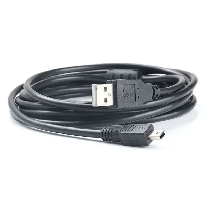 Mini USB 5Pin V3 Data Charging Cable 5P to USB T-Shaped Digital Camera Line USB Public to 5P Public Data Cable for MP3