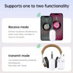 2 IN 1 Bluetooth 5.4 3.5MM AUX Stereo Transmitter Receiver Wireless Audio Adapter With Mic 1 to 2 Headset For TV Car Kit Speaker - Image 5