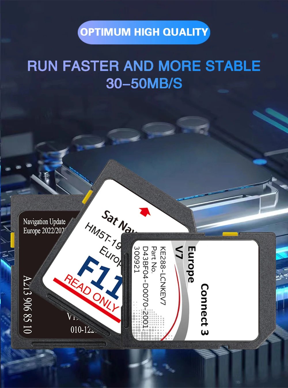 8GB SD Map Navigation for VW RNS 310 V12 East Europe FX OST Sat Nav Accessories GPS Road Card