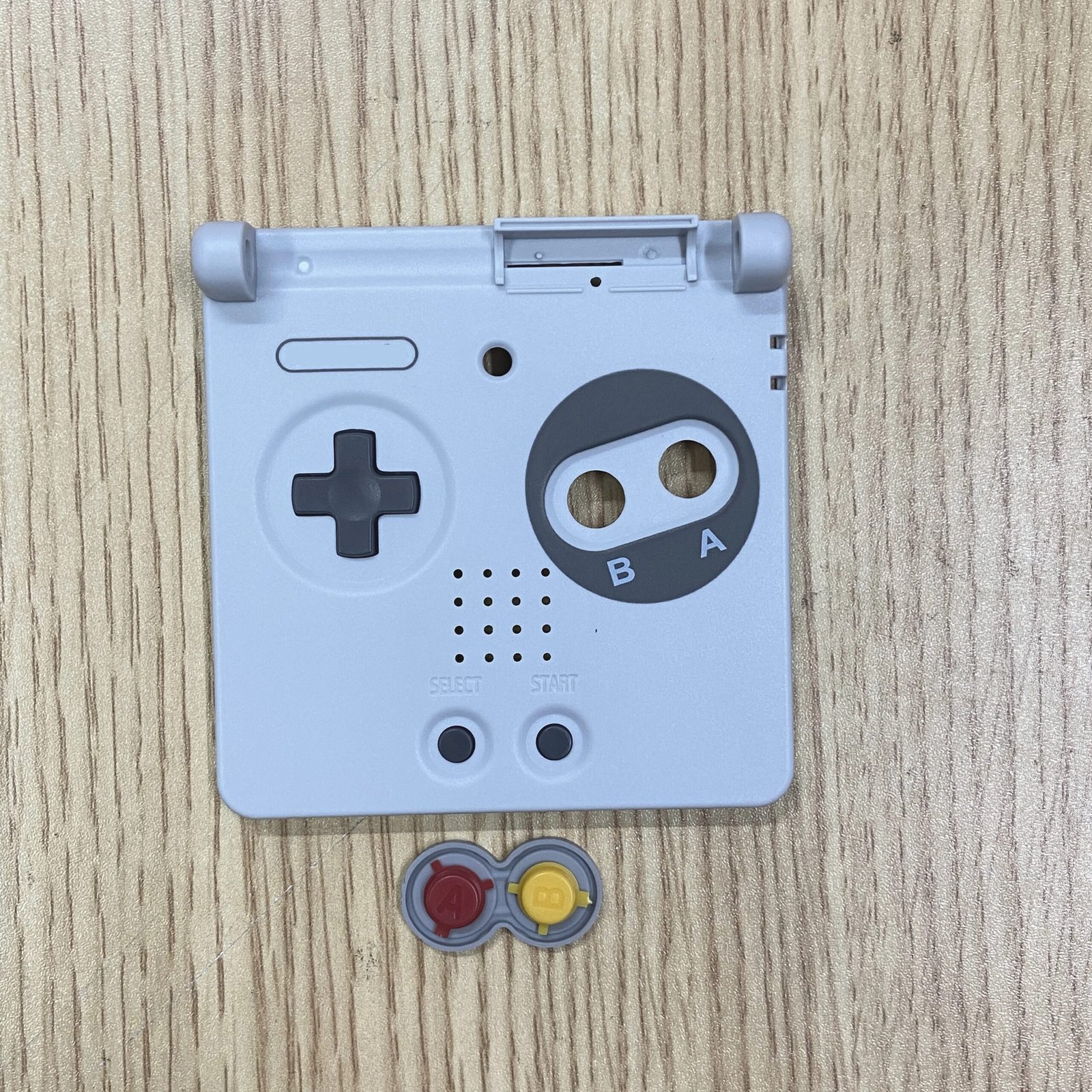 Retro-style Replacement Shell for GBA SP Drop-proof & Scratch-resistant Housing Include Screw Button for Game Console Accessorie