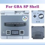 Retro-style Replacement Shell for GBA SP Drop-proof & Scratch-resistant Housing Include Screw Button for Game Console Accessorie - Image 2