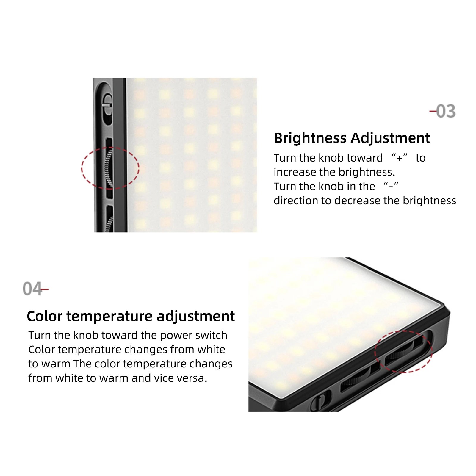 12W 192PCS high brightness LED Photography Live fill light With 3000Mah lithium battery  2500K-9000K Color Temperture Self Light