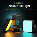 Desiontal X1 Adjustable RGB Multi-Color Photography Fill Light Photography Studio Equipment