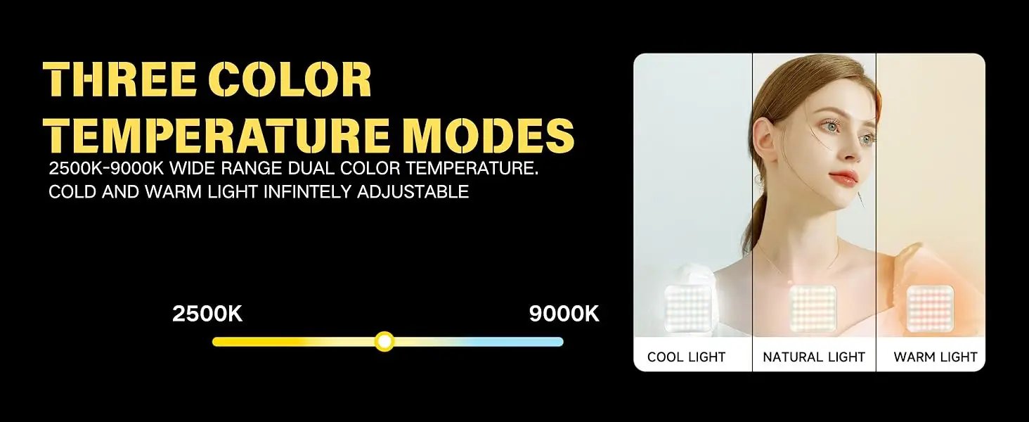 RGB Pocket Fill Light 10 Dynamic Effects 2500K-9000K Clip-on Rechargeable Small Video Light for Phone Camera Vlogging Streaming