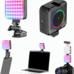 RGB Pocket Fill Light 10 Dynamic Effects 2500K-9000K Clip-on Rechargeable Small Video Light for Phone Camera Vlogging Streaming