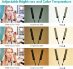 Flexible Double Arms LED Fill Light Bi-Color Dimmable Beauty LED Video Lights  3 Light Modes with Phone Holder for Live Stream - Image 3