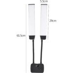Flexible Double Arms LED Fill Light Bi-Color Dimmable Beauty LED Video Lights  3 Light Modes with Phone Holder for Live Stream - Image 4