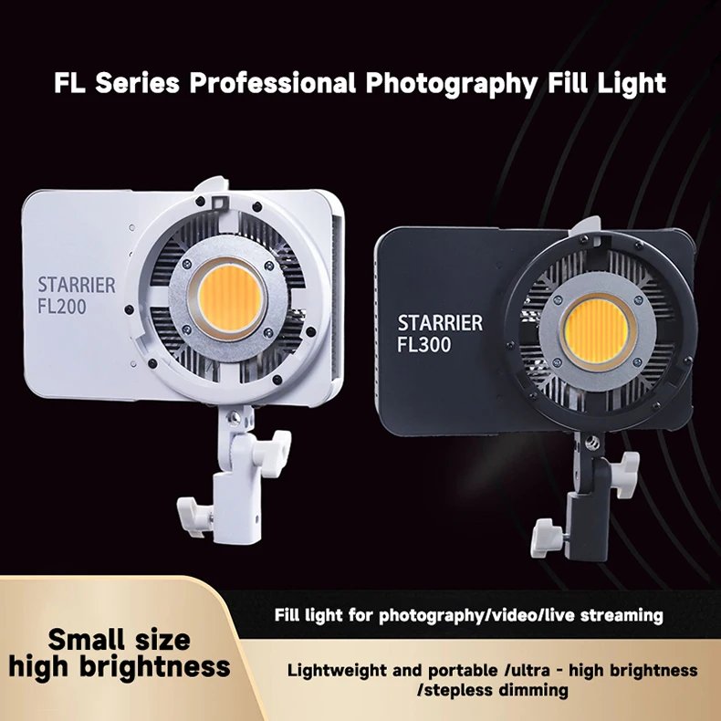 YSKE 320W COB LED Video Light, Bi-color 2700K-6500K, APP Control, Studio Lighting for Photography YouTube TikTok
