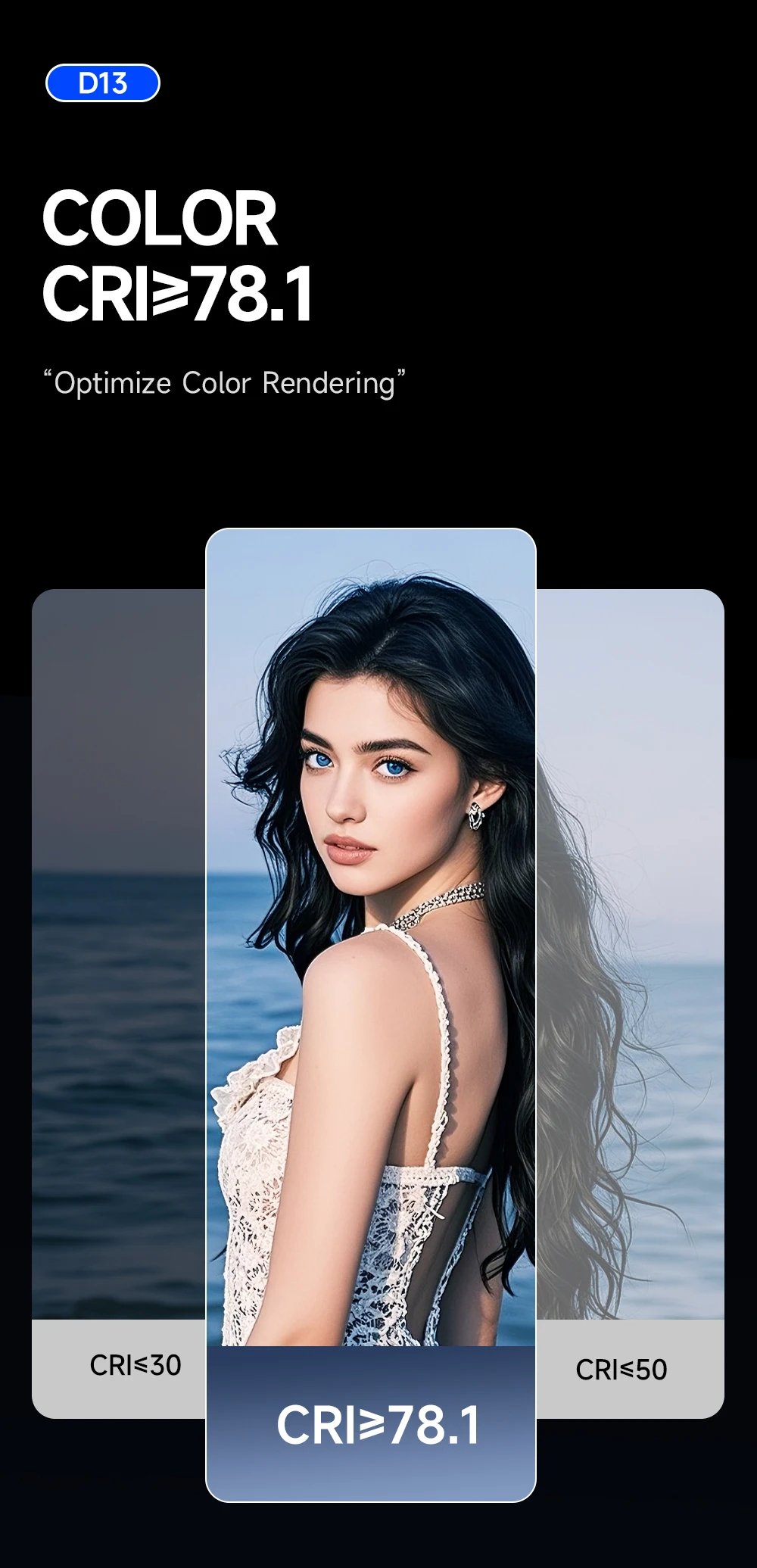 TOKQI Magnetic Fill Light Pocket Selfie Ring Light 180° Rotation Three-color LED Lamp for Phone Photography, and Live Makeup
