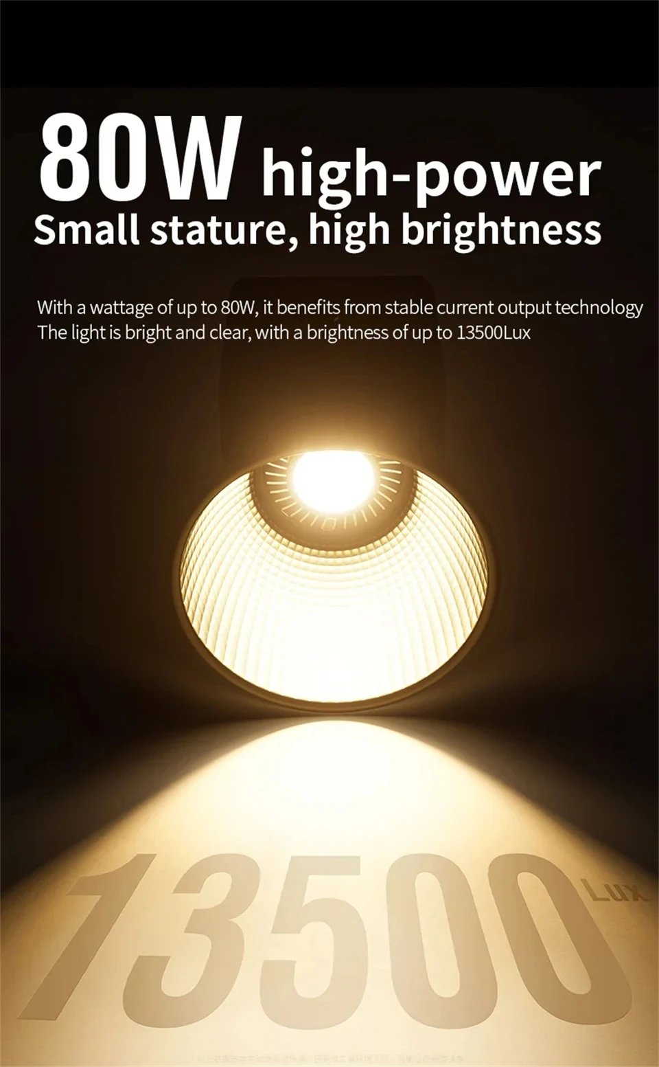 ZU80 COB Photo Studio Light Bi-Color 2500K-8500K LED Video Light CRI95+ TLCI97+ Photography Fill Lighting with Diffuser