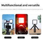 Full Color RGB Video Fill Light Mini LED Camera Light 1800mAh Rechargable Pocket Camera LED Lamp For Photo Video Fill Lighting - Image 6
