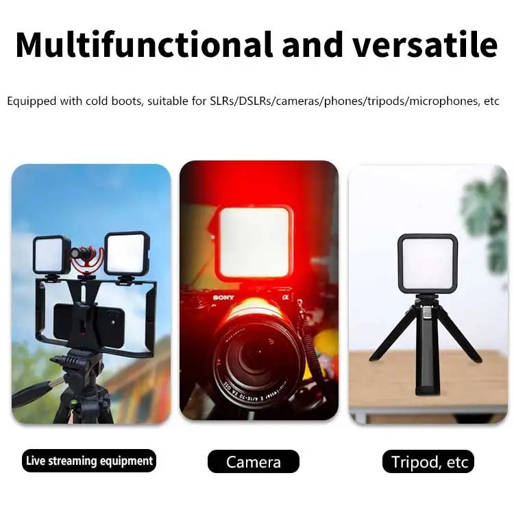 Full Color RGB Video Fill Light Mini LED Camera Light 1800mAh Rechargable Pocket Camera LED Lamp For Photo Video Fill Lighting
