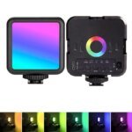 Full Color RGB Video Fill Light Mini LED Camera Light 1800mAh Rechargable Pocket Camera LED Lamp For Photo Video Fill Lighting