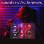 Full Color RGB Video Fill Light Mini LED Camera Light 1800mAh Rechargable Pocket Camera LED Lamp For Photo Video Fill Lighting - Image 2