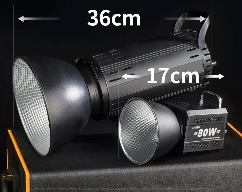 ZU80/ZU60 Photo Studio Light COB Bi-Color 2500-8500K CRI≥95 TLCI≥97 With Diffuser LED Video Lights Fill Lighting