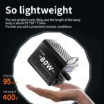 ZU80/ZU60 Photo Studio Light COB Bi-Color 2500-8500K CRI≥95 TLCI≥97 With Diffuser LED Video Lights Fill Lighting - Image 2