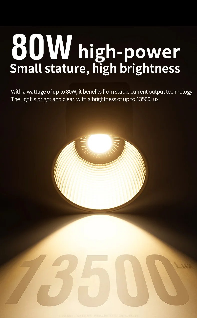 ZU80/ZU60 Photo Studio Light COB Bi-Color 2500-8500K CRI≥95 TLCI≥97 With Diffuser LED Video Lights Fill Lighting