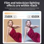 ZU80/ZU60 Photo Studio Light COB Bi-Color 2500-8500K CRI≥95 TLCI≥97 With Diffuser LED Video Lights Fill Lighting - Image 4