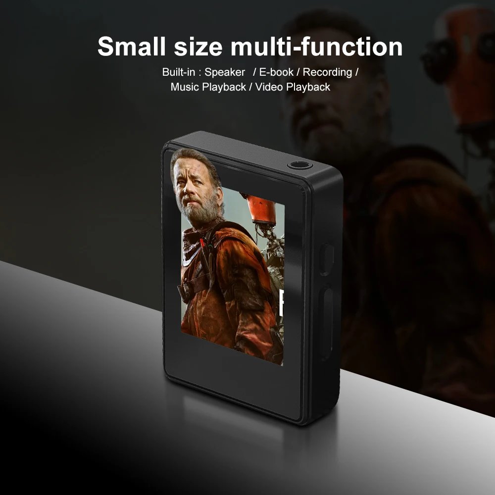 Portable MP3 Player Bluetooth 5.0 Music Stereo Speaker For Walkman Sport Player MP4 Video Player E-book/Recorder MP3