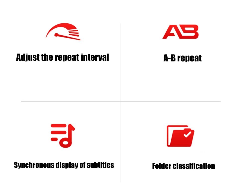 RUIZU C1 16g/32g/64GB HiFi Music MP3 Player With BT V5.0 Audio Player Support Speaker TF Card Recording E-Book Video