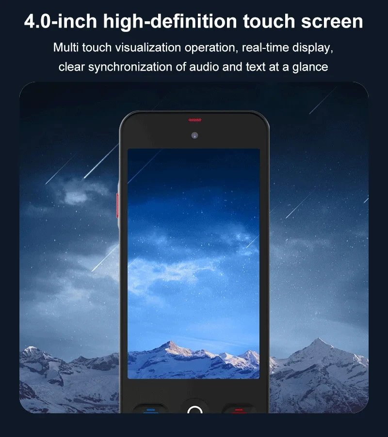 Language Translator Device with 152 Languages Voice Portable Ai  Translating Offline Translation Support Voice Video Recording