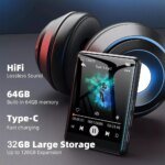 32GB 2.4 Inch Touch Screen Bluetooth 5.4 MP3 Player, HiFi Music Player with Speaker/Recorder/Ebook/Picture - Image 3