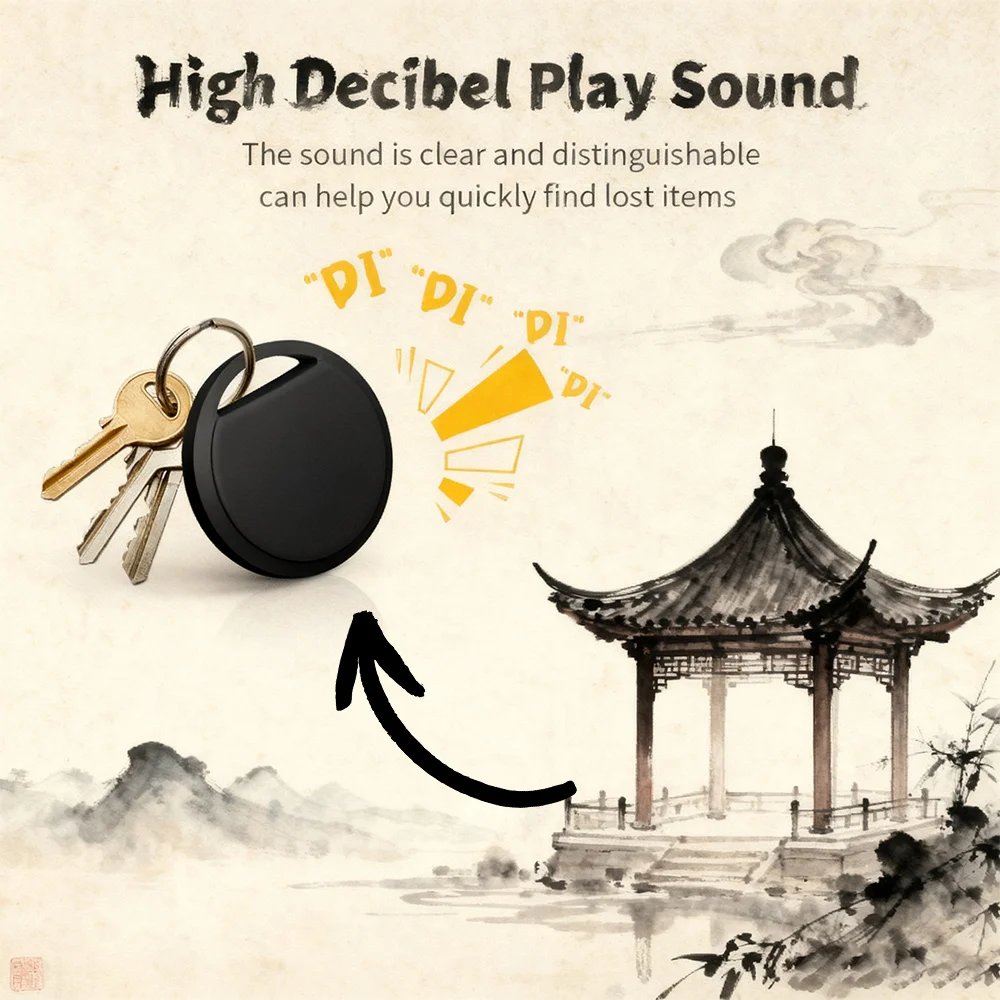 1/ 4 New Craftsmanship Smart Tracker Car Pet Anti-loss Smart Tag for Apple Find My App Navigation Locator for iPhone iOS Devices