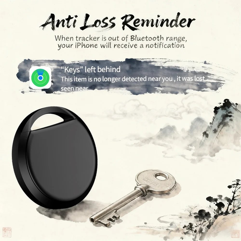 1/ 4 New Craftsmanship Smart Tracker Car Pet Anti-loss Smart Tag for Apple Find My App Navigation Locator for iPhone iOS Devices
