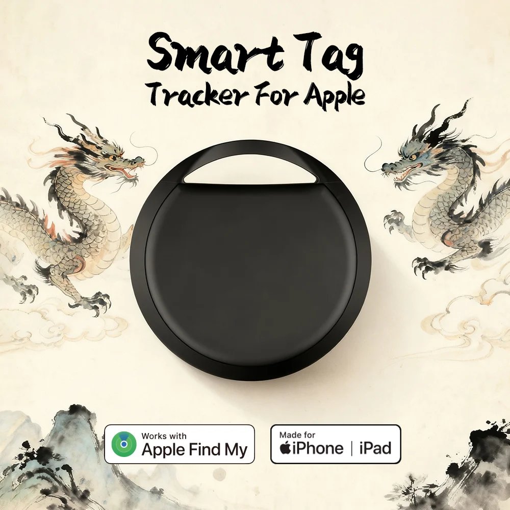 1/ 4 New Craftsmanship Smart Tracker Car Pet Anti-loss Smart Tag for Apple Find My App Navigation Locator for iPhone iOS Devices