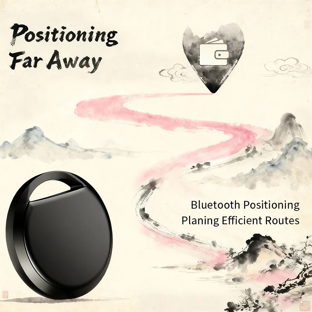 1/ 4 New Craftsmanship Smart Tracker Car Pet Anti-loss Smart Tag for Apple Find My App Navigation Locator for iPhone iOS Devices