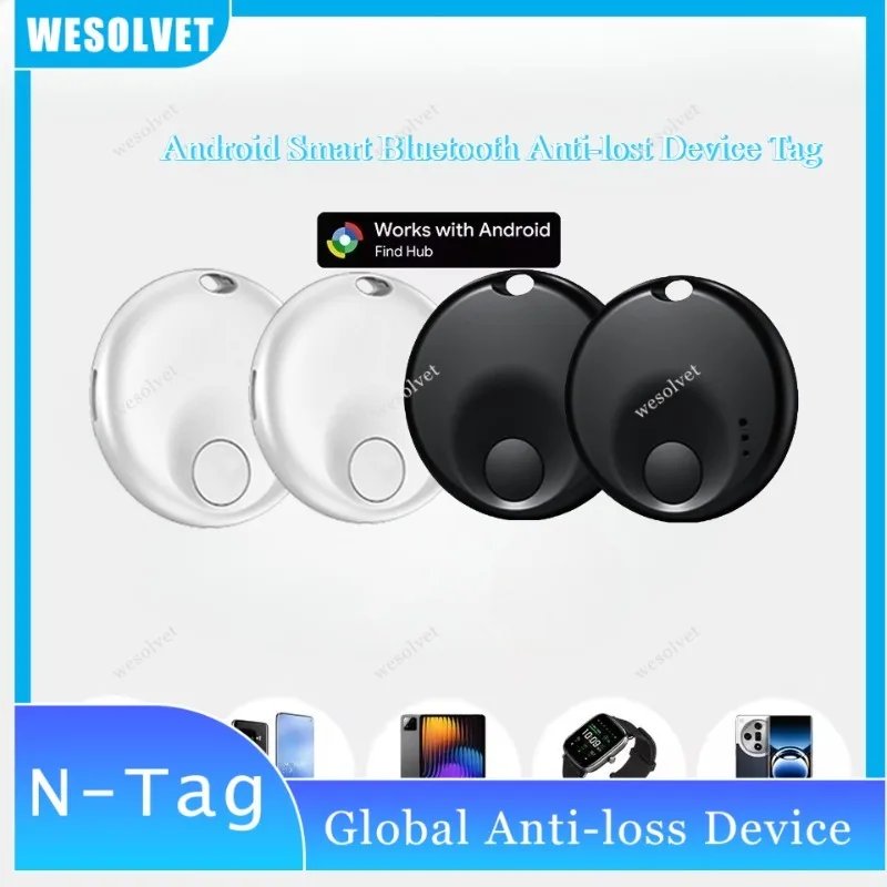 Android Smart Tracker Tag For Google's Find Hub Anti-loss Locator for Xiaomi Cars Positioning Sound Fast Finding Bike Bag Tags Android Smart Tracker Tag For Google's Find Hub Anti-loss Locator for Xiaomi Cars Positioning Sound Fast Finding Bike Bag Tags