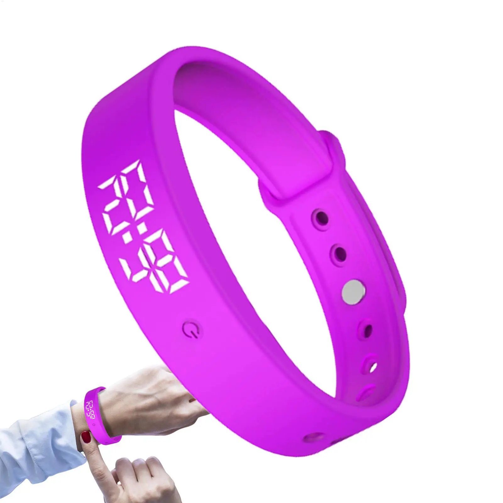 Alarms Daily Organizer Vibrating Wrist Alarm Clock Timer Clock Vibrating Wristband 3 Timer For Kids Adults Men Women Teens