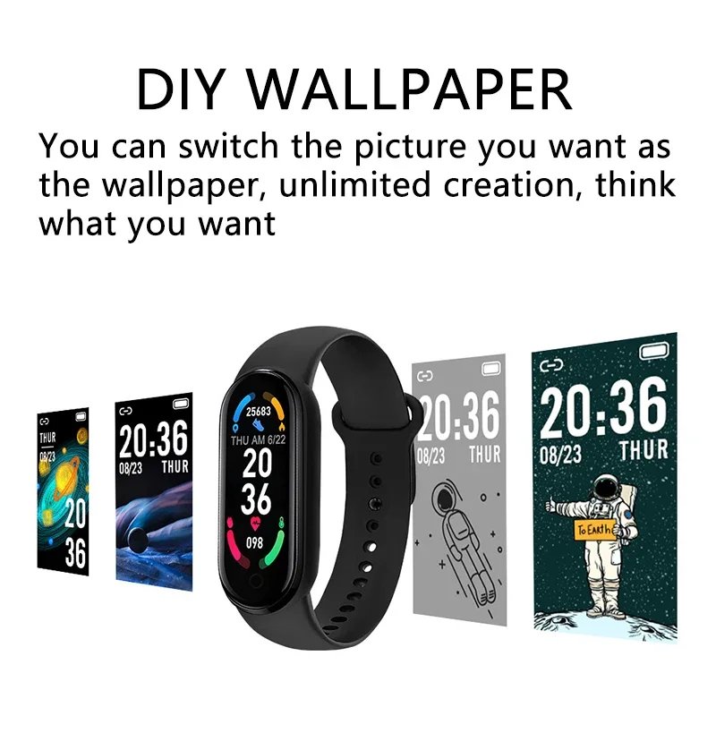 JY Men New SmartWatch Screen Step Counting Multi Sport Fitness Mode Message Reminder Photography Music Remote Control Smart Band