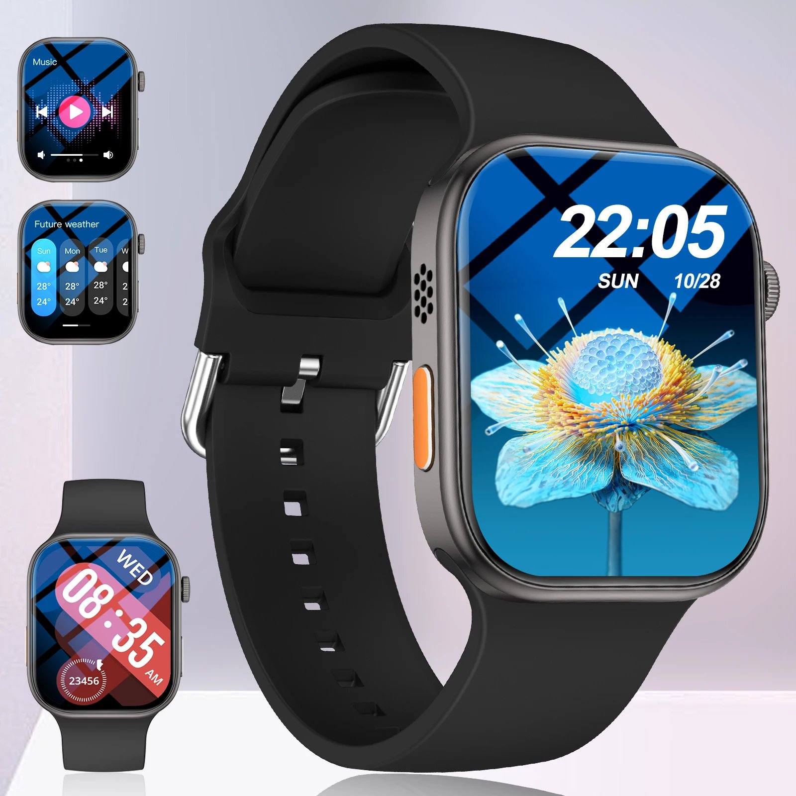 Smart Watch, Wireless Call/Dial, Multi-Sport Mode, Multiple APP Reminders, Suitable for Men and Women, Compatible with IPhone/An