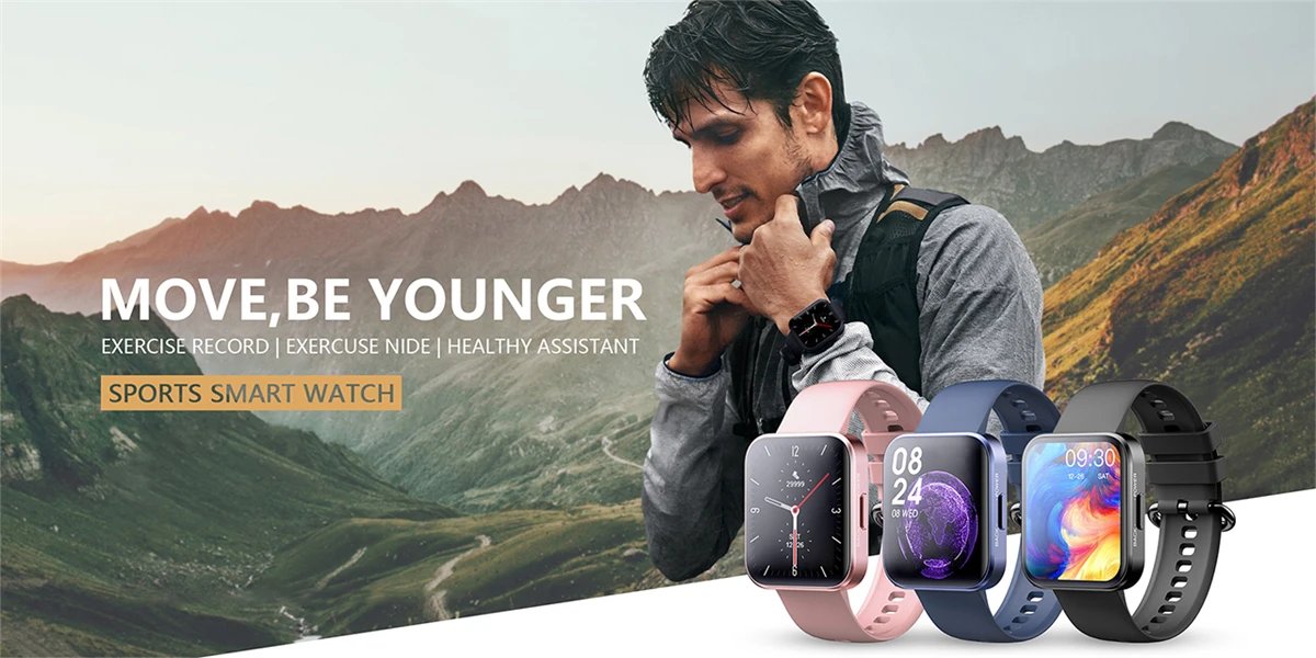 Smart Watch For Men Women Heart Rate Monitor Sleep Tracker Watches IP68 Waterproof Multi Sports Modes Smartwatch For Android IOS