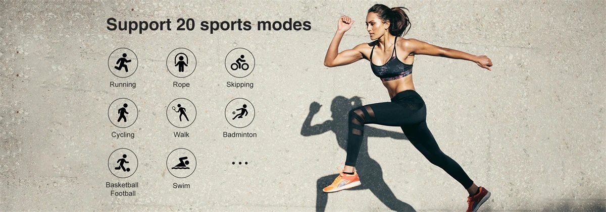 Smart Watch For Men Women Heart Rate Monitor Sleep Tracker Watches IP68 Waterproof Multi Sports Modes Smartwatch For Android IOS