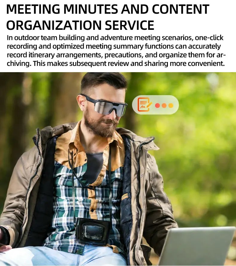 Photochromic Smart Glasses 1200P HD Camera 8MP Sensor 30MP Photo WiFi Sync Bluetooth 5.3 Audio Sunglasses Anti-shake Mic ENC PRO