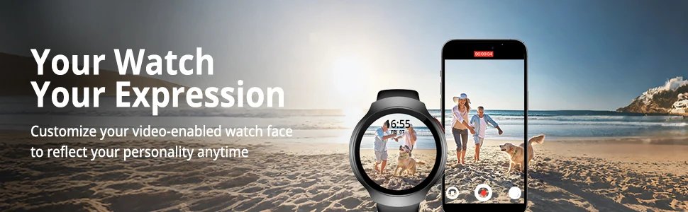 AIWR Orbit Smart Watch, GPS, 1.43'' AMOLED, AI Watch Faces ChatGPT, ENC Call, Heart Rate Monitor 5ATM Waterproof for Android iOS