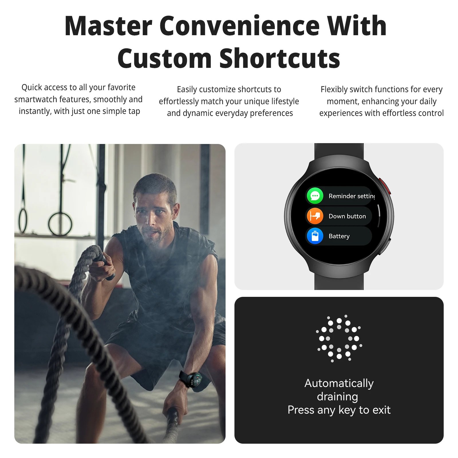 AIWR Orbit Smart Watch, GPS, 1.43'' AMOLED, AI Watch Faces ChatGPT, ENC Call, Heart Rate Monitor 5ATM Waterproof for Android iOS