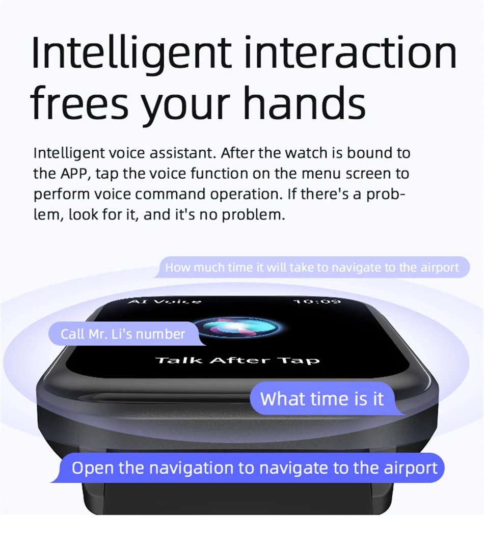 2026 New Smart Watch Men Women Heart Rate 2.01 Inch AMOLED Screen Waterproof Bluetooth Call Sports Smart Watch For iOS Android