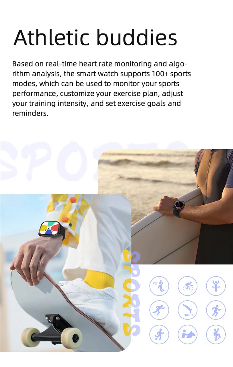 2026 New Smart Watch Men Women Heart Rate 2.01 Inch AMOLED Screen Waterproof Bluetooth Call Sports Smart Watch For iOS Android