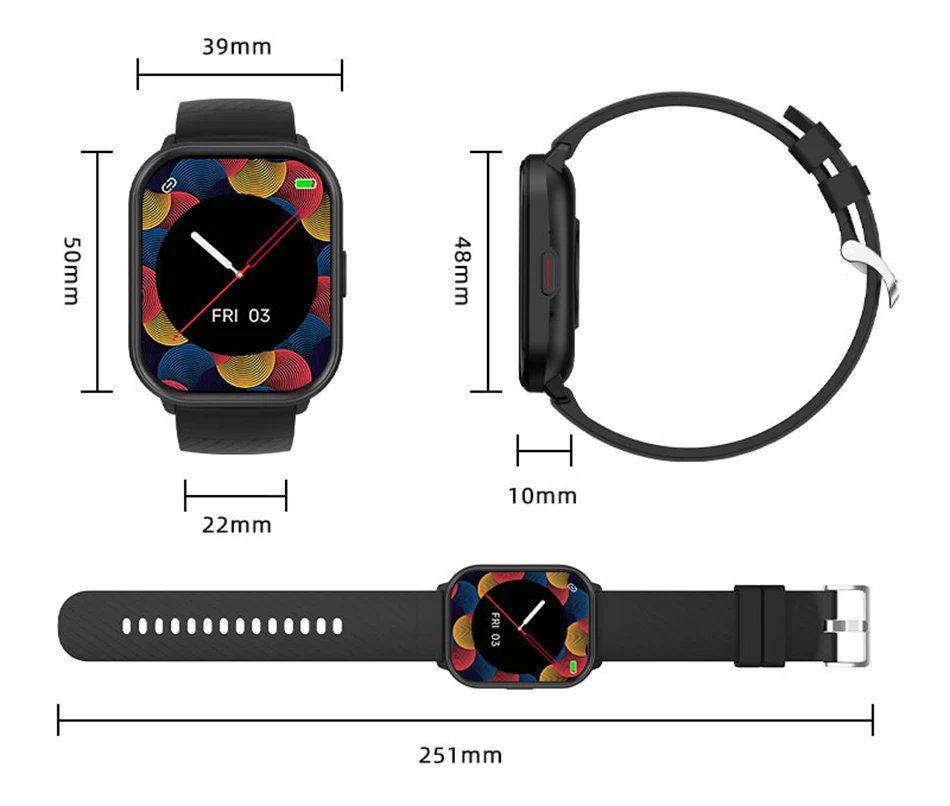 2026 New Smart Watch Men Women Heart Rate 2.01 Inch AMOLED Screen Waterproof Bluetooth Call Sports Smart Watch For iOS Android