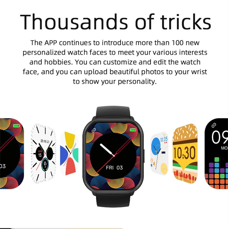 2026 New Smart Watch Men Women Heart Rate 2.01 Inch AMOLED Screen Waterproof Bluetooth Call Sports Smart Watch For iOS Android