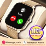 Exclusive 1PC Smart Watch Featuring Wireless Calling, Digital Display, Electronic Movement, Silicone and Stainless Steel Band - Image 3